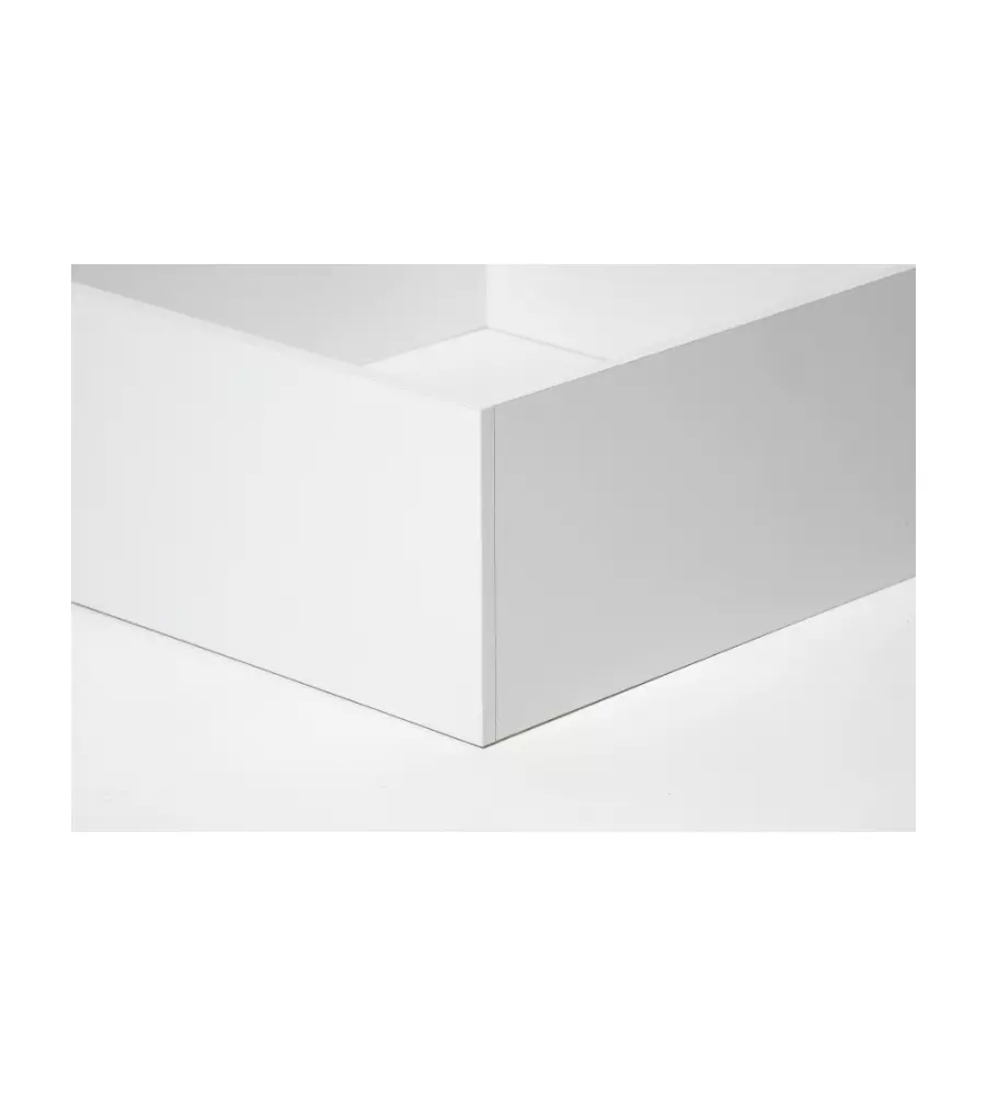 LETTO MATRIMONIALE CONTENITORE "BED BOX" BIANCO 160X190 CM
